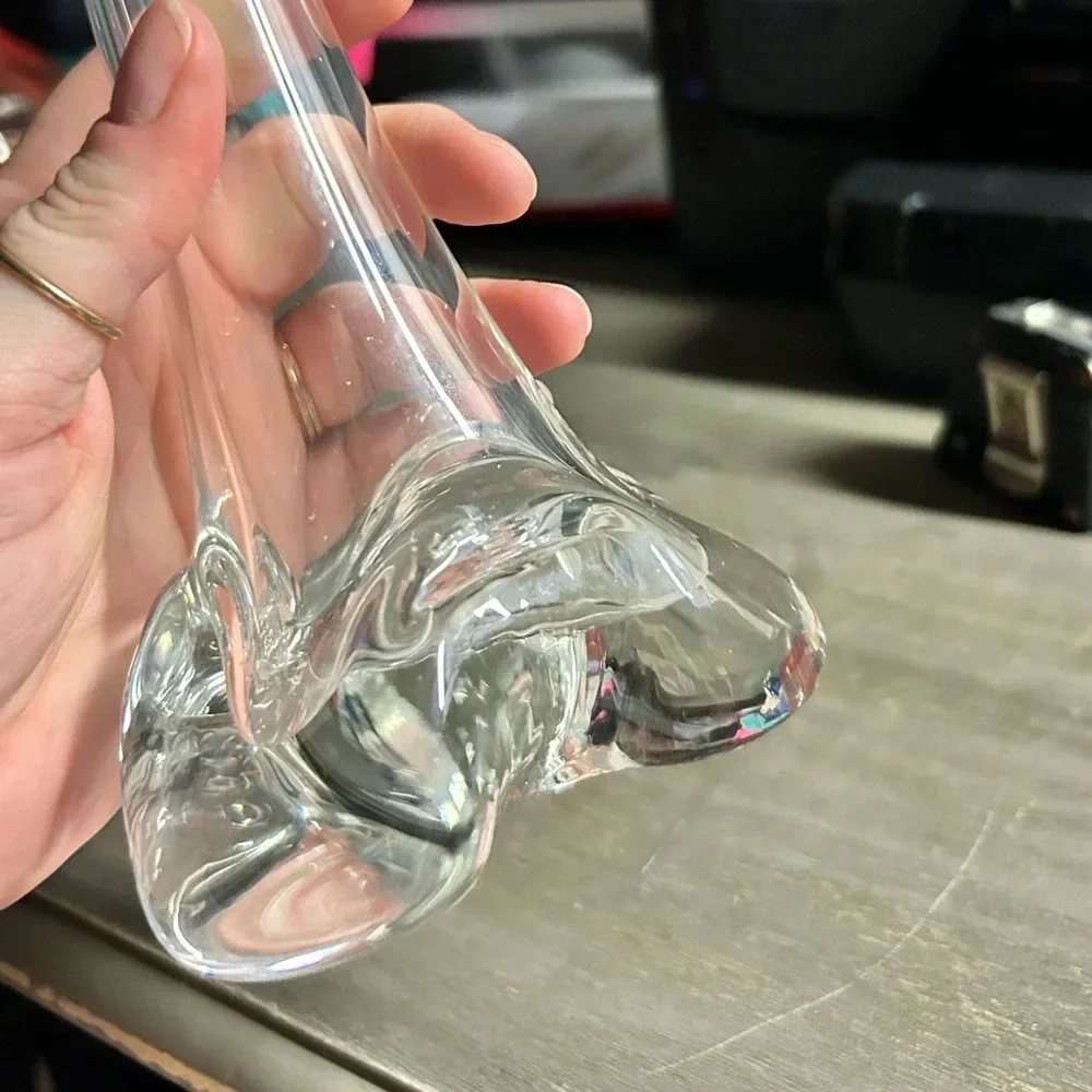 Vintage - Designs‎ Clear Glass Bud Vase 12 inches tall